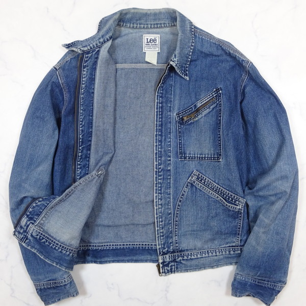 Lee 91-B 0491 ビンテージ 復刻 デニム ワーク ジャケット ジップ  