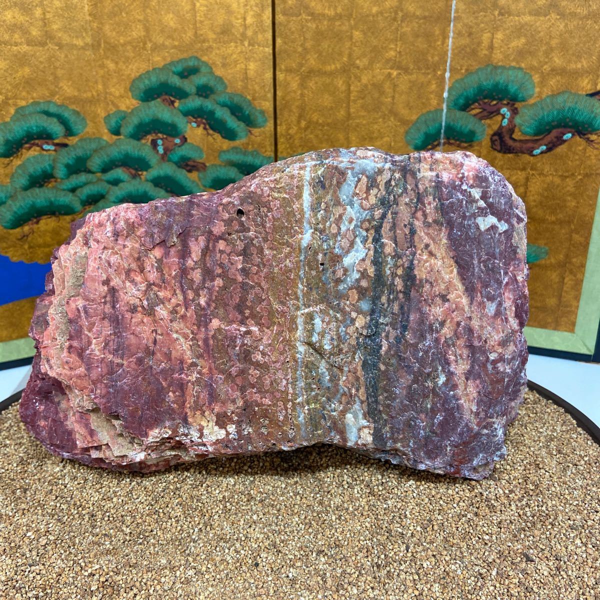 菊花石　桜 特級ランク 天然 ピンク桜石 8.68kg ☆ 鑑賞石 菊花石 桜石(原石