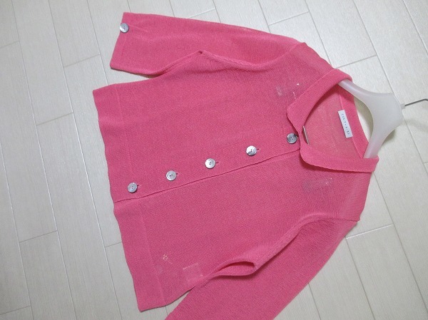 未使用/クラフトヒロ*CRAFT HIRO ニットカーディガン/七分袖 (Mサイズ  