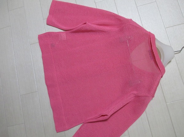 未使用/クラフトヒロ*CRAFT HIRO ニットカーディガン/七分袖 (Mサイズ  