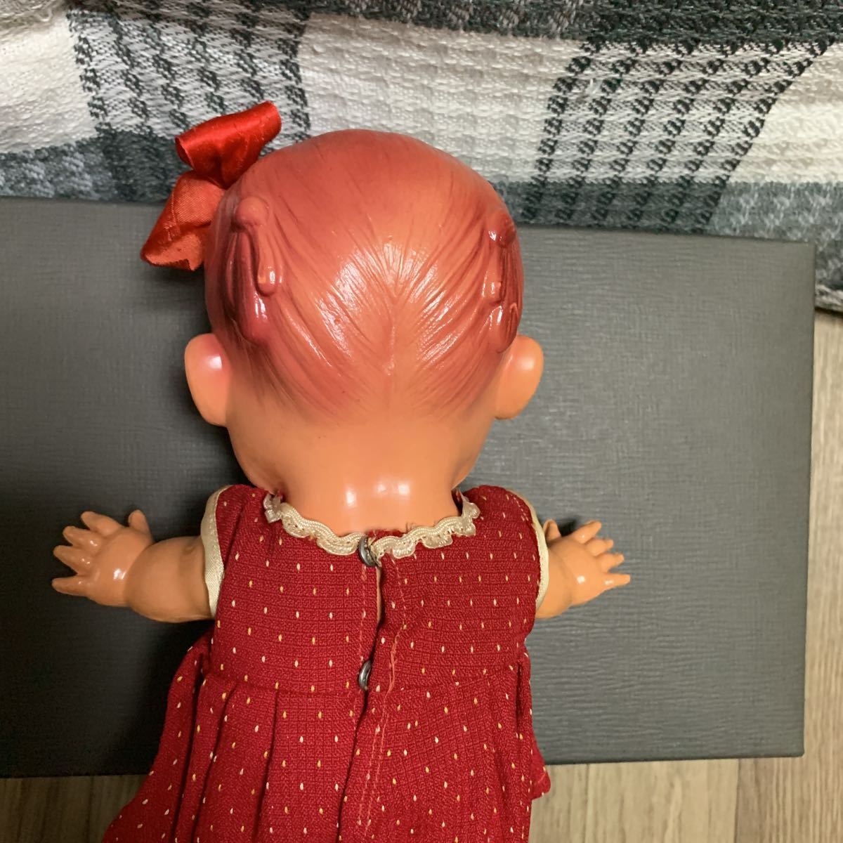 メーカー直売 文化人形 赤 青い目 セルロイド人形 セルロイド キューピー 大正ロマン デコ モダン ヘロヘロ人形 フラドール ビスクドール 日本製 昭和レトロ 人形 ドール明治 大正 昭和 Made In Japan レトロ アンティーク 手作り Fucoa Cl