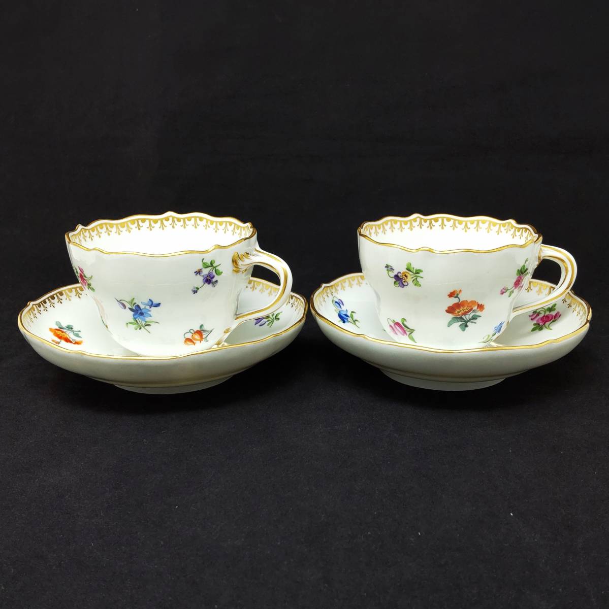散らし小花 ヴィエナカンテ マイセン 忘れな草 Meissen カップ
