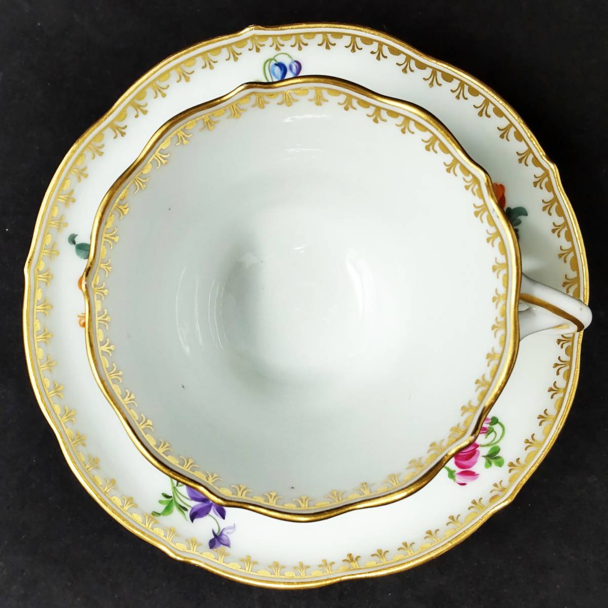 Meissen マイセン 散らし小花 ヴィエナカンテ カップ&ソーサー 2客 