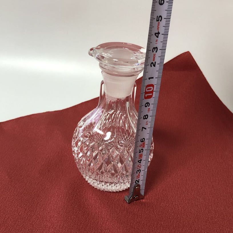 昭和レトロ カメイガラス 醤油差し 醤油さし ガラス クリスタル 中古