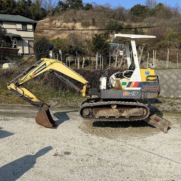 ○和泉引取○動画有 ヤンマー ユンボ 2.7t 3tクラス B27-1 0.1m3 