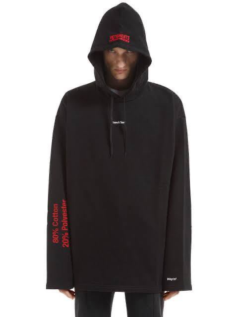 VETEMENTS french terryパーカー Vetements French Terry Hoodie | Grailed