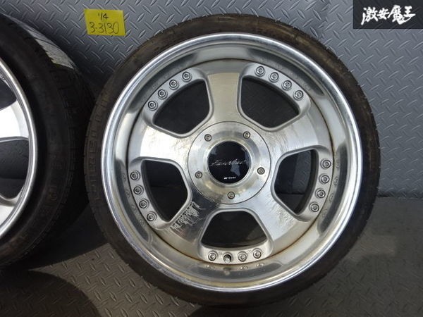 ○WORK ワーク ユーロライン 15インチ 6J 7J ＋35 PCD100 4H 4穴 ハブ 