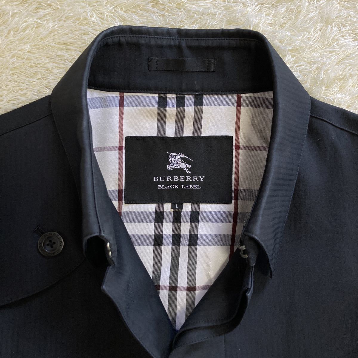 バーバリーブラックレーベル BURBERRY BLACK LABEL ステンカラーコート 