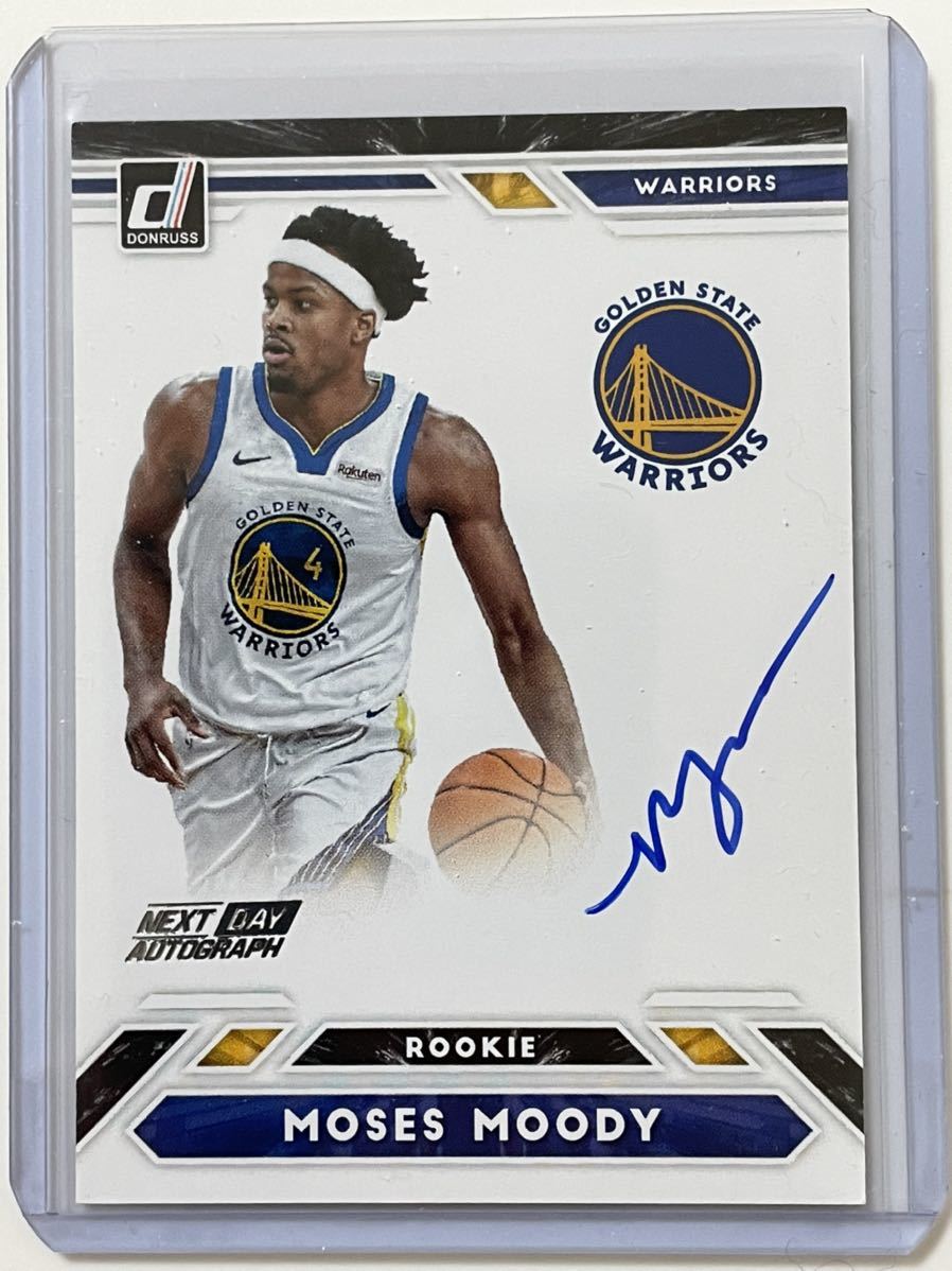Moses Moody Donruss Next Day ON CARD Auto サインカード ルーキー 