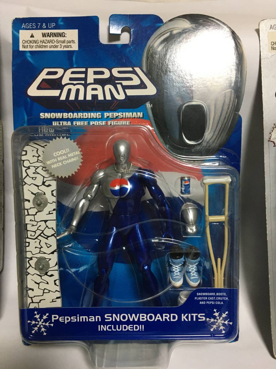 ペプシマン 3種類 PEPSI MAN フィギュア 未開封品 まとめ売り 