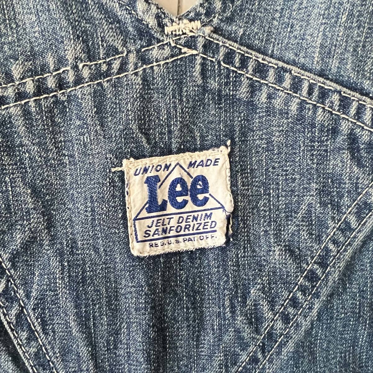 1940年代 ビンテージ オリジナル Lee デニム オーバーオール ハウス