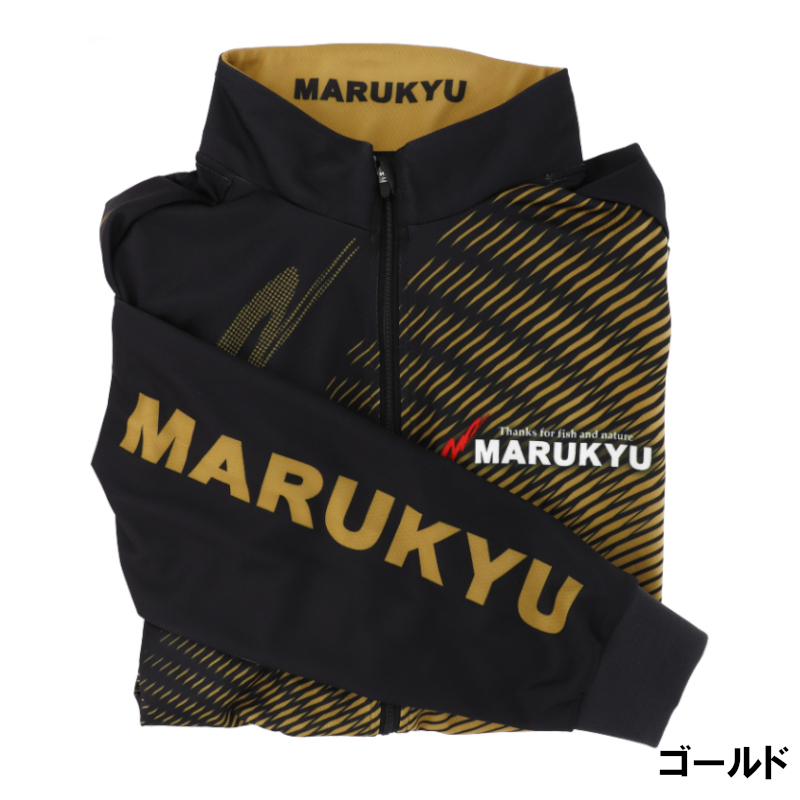 マルキュー(MARUKYU) フルジップアップシャツ Mサイズ ゴールド 14917