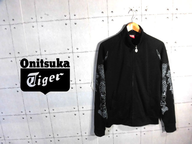Onitsuka Tiger/オニツカタイガー/和柄 袖プリント トラックジャケット
