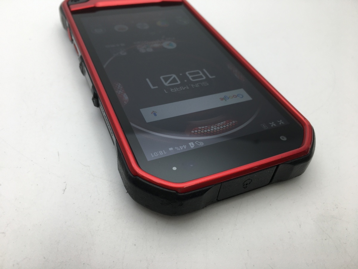 【格安，大人気】 ◆【RUUN8700】【SIMフリー】【良品】au KYOCERA TORQUE G03 KYV41 レッド SIMロック解除済 最強タフネスandroidスマホ 楽天モバイル可能