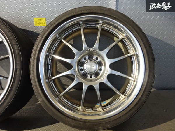 ○WORK ワーク XSA 戦 イクサ 18インチ 7.5J ＋48 PCD100 5H 5穴 ハブ 