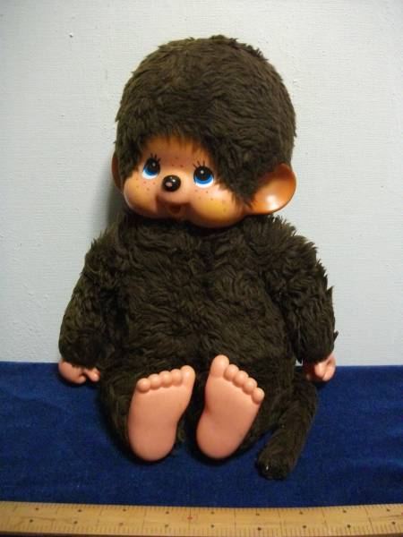 昭和レトロ 1974 セキグチ モンチッチ 大きいぬいぐるみ(雑貨)｜売買