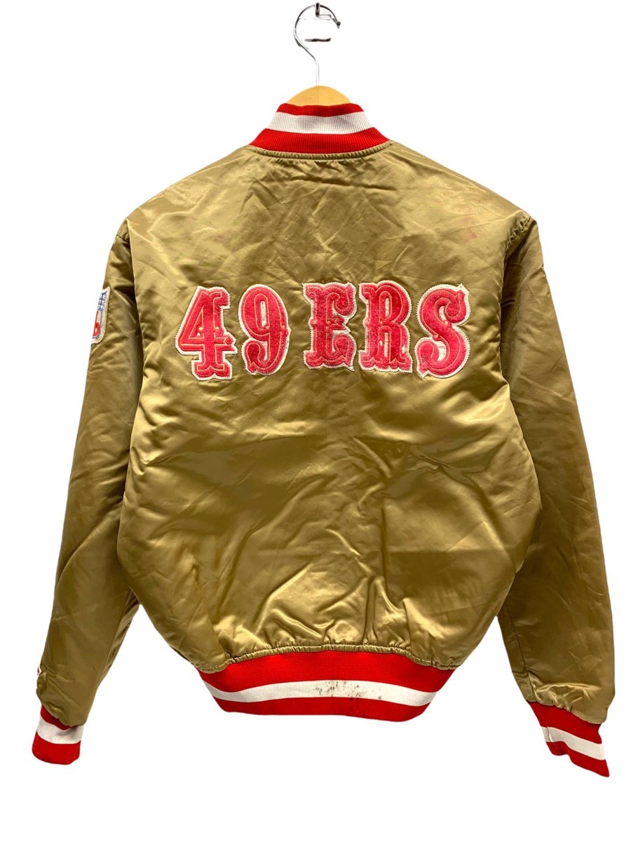 NFL】希少 90s 49ers 刺繍 スタジャン ブルゾン L ゴールド 【公式通販】