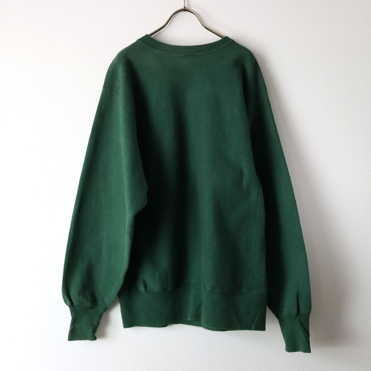 90s USA製 チャンピオン リバースウィーブ SKIDMORE グリーン L / 90s 