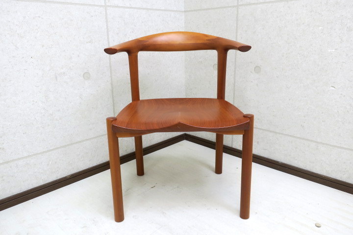 S84　美品　家具蔵/KAGURA　無垢材　アームチェア　アルコⅡ　チェリー材