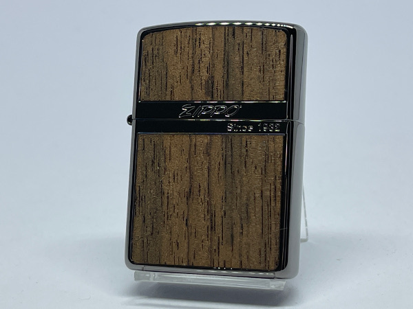 本物保証，高品質 ZIPPO ジッポー 両面加工 Wood Series NB-Wood ライト ウッドプレート貼り ブラックニッケル(Zippo)｜売買されたオークション情報、yahooの商品情報をアーカイブ公開 - オークファン Zippo