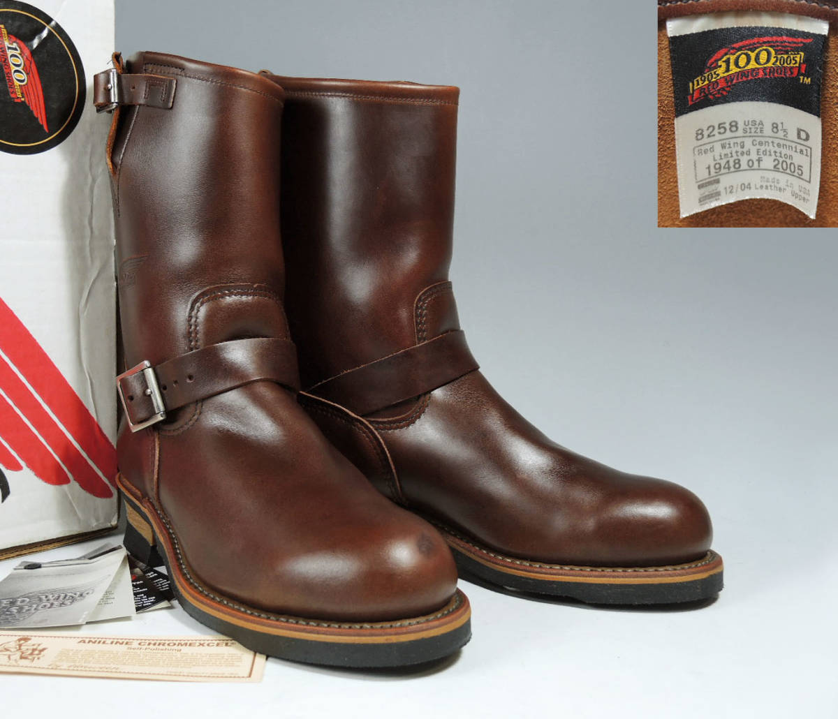 極上】完全茶芯！RED WING Engineer PT91 8D エンジニア（RED WING 