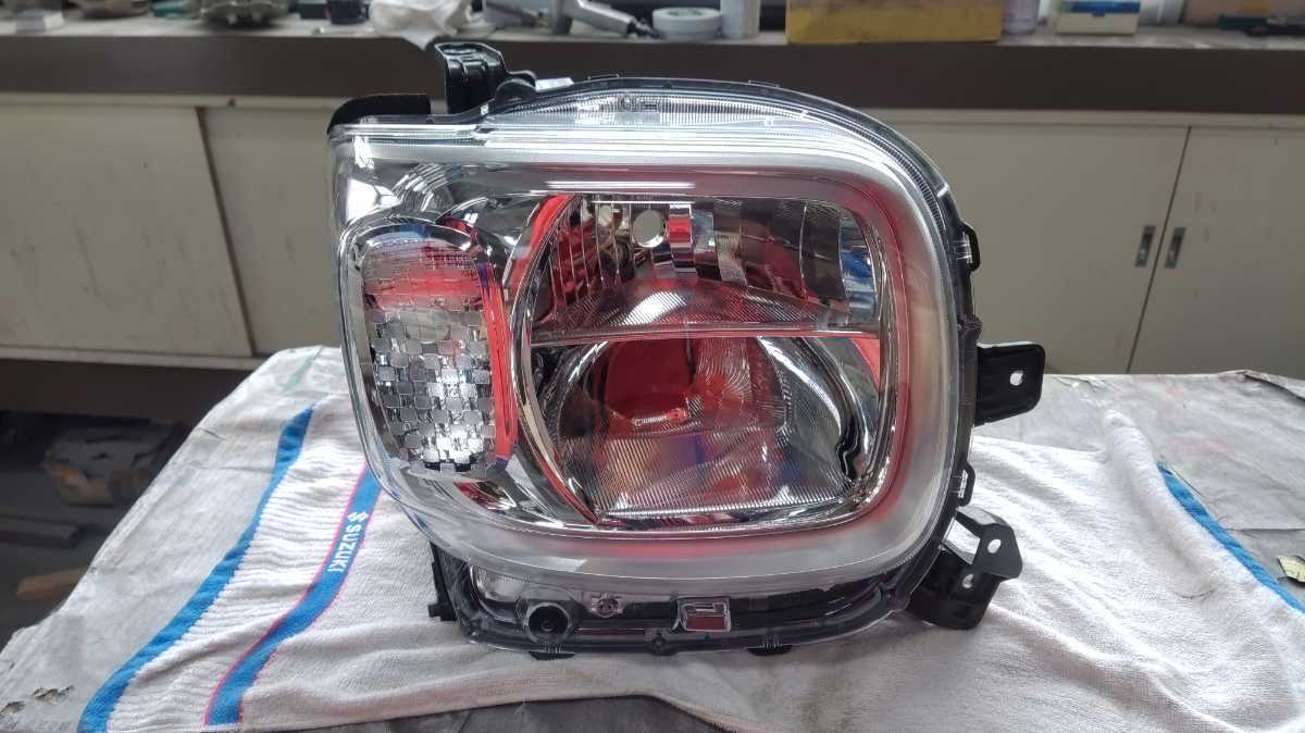 6N28 スペーシア カスタム MK53S 純正 LED ヘッドライト 右