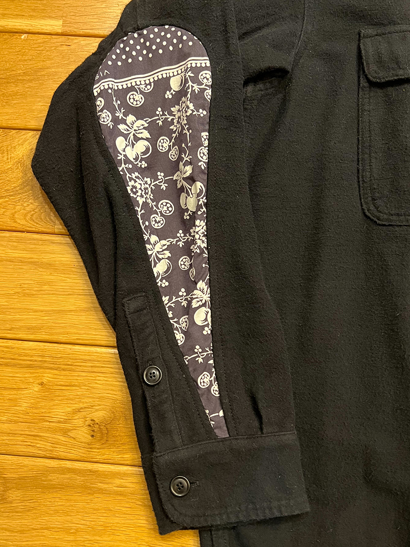 visvim 19AW ALBACORE HANDYMAN SHIRT L/S. COLOR:BLACK SIZE:3 