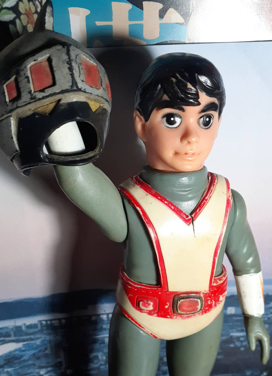 旧バンダイ 当時物シルバー仮面面着脱式 日本現代企画 宣弘社  