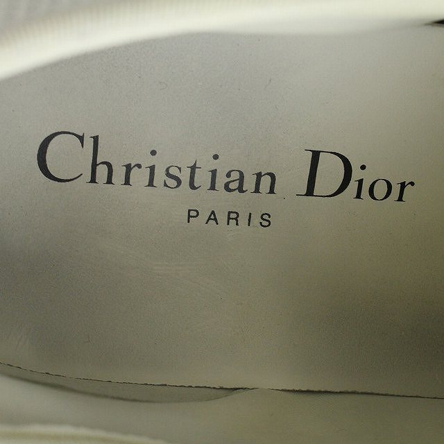 クリスチャンディオール Christian Dior スニーカー シューズ BEE刺繍 メッシュ ローカット 37 24cm 白 ホワイト /HZ28 レディース Christian Dior クリスチャン・ディオール レディーディオール LVMH (メゾン