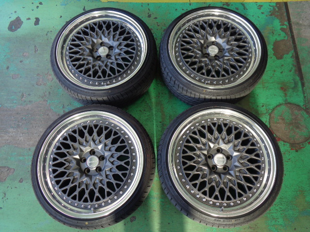 ワーク グランシーカー DMX 19×9.5J+19 PCD112 4本セット VW ゴルフ 