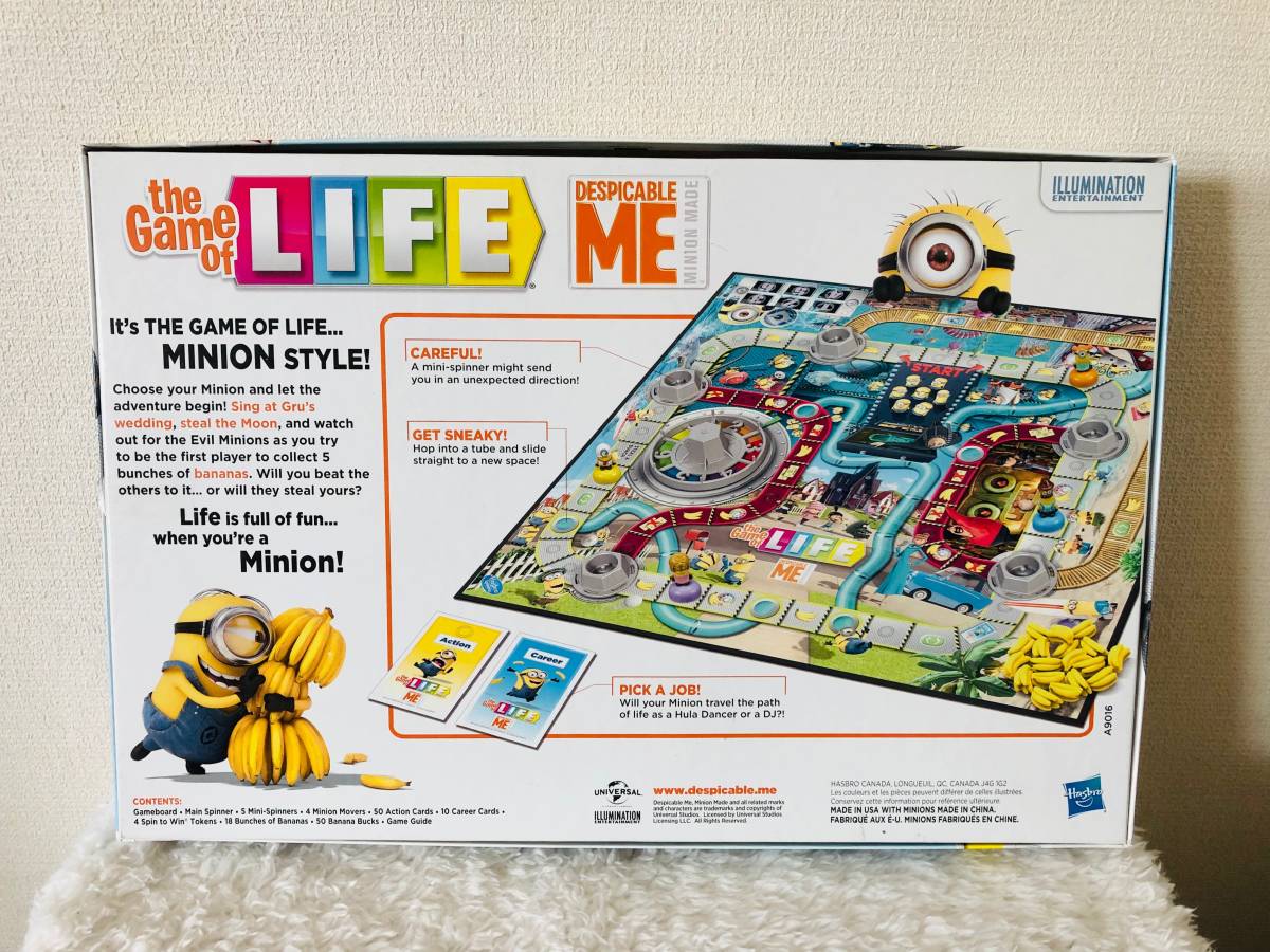 the Game of LIFE MINION English Version ミニオン おもちゃ 人生