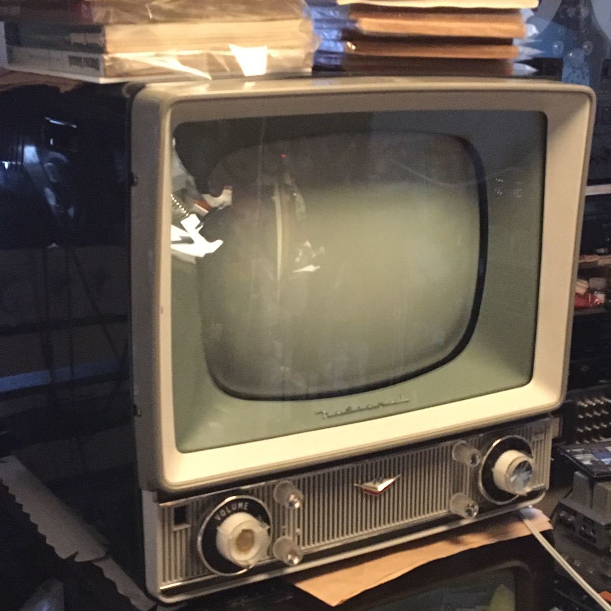 T14-R1P 動作品 真空管 白黒 テレビ アンティーク 昭和 レトロ 当時物 