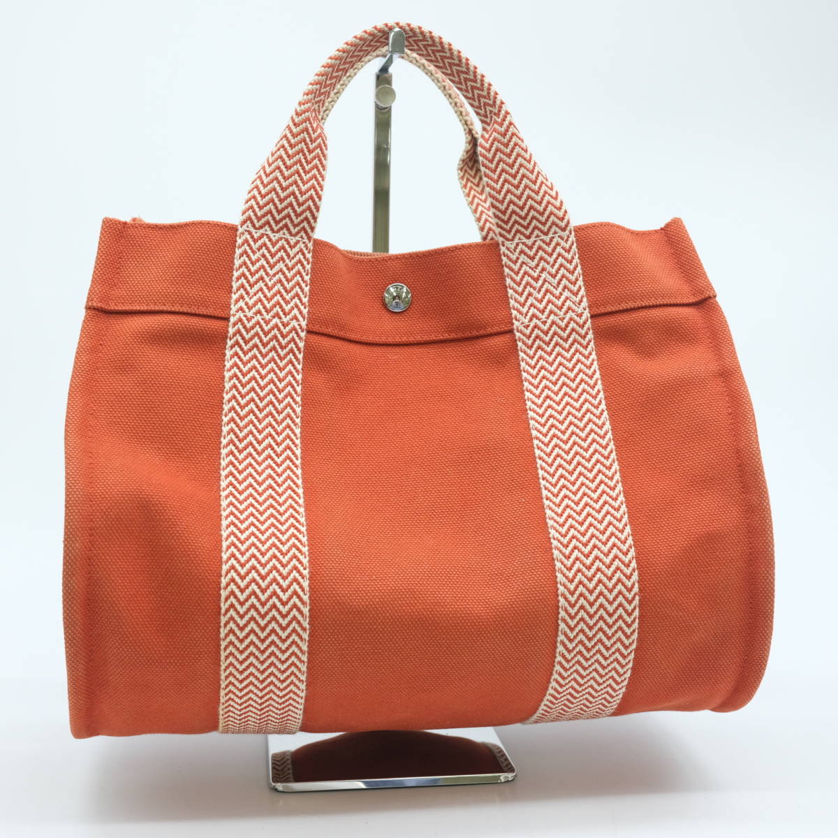 HERMES キャンバス トートバッグ エルメス カンヌPM - ハンドバッグ 