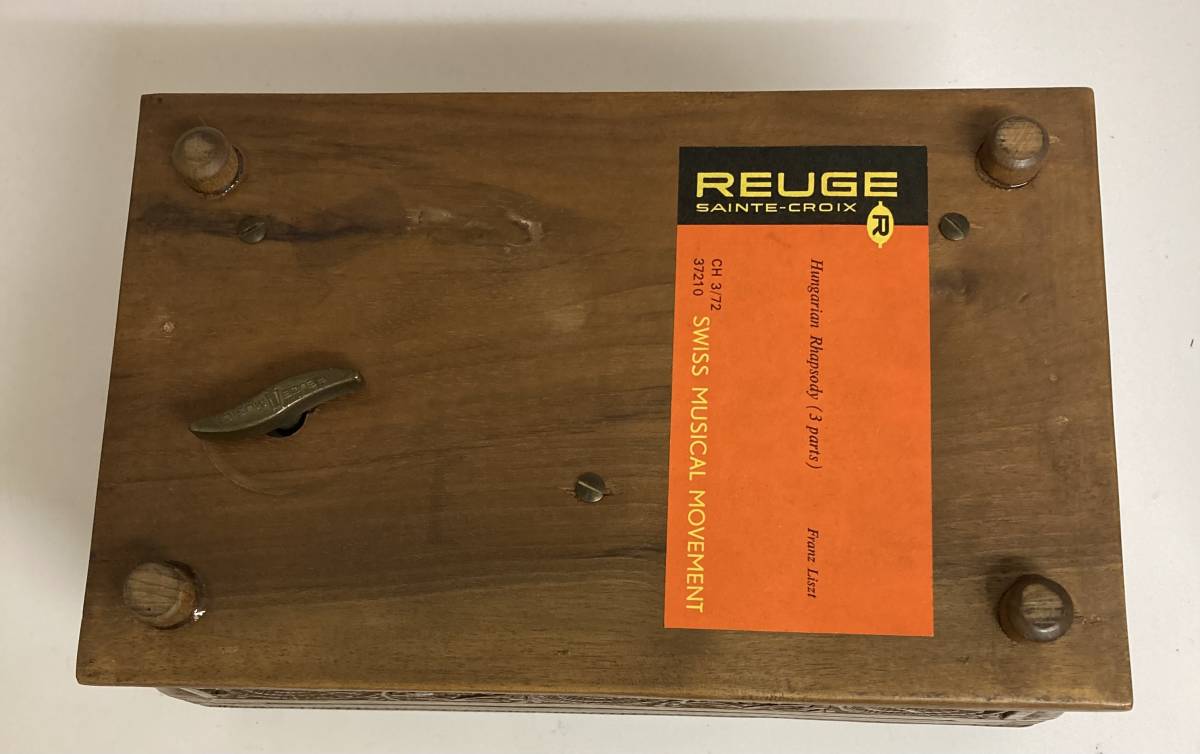 1円スタート！REUGE MUSIC リュージュ ミュージック 木彫り細工 