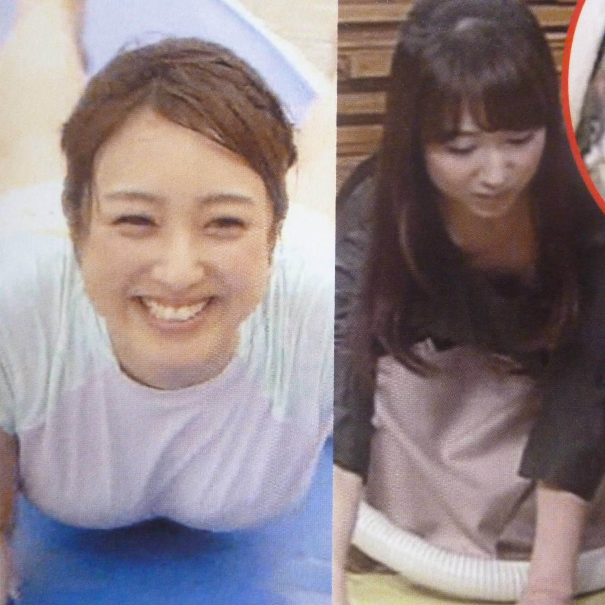 ◎女子アナお宝ハプニング☆川田裕美☆高島彩☆上田まりえ☆宇垣美里☆柴田阿弥　#水着#パンチラ#食い込み#スジ【A4サイズ/切り抜き2p】_7