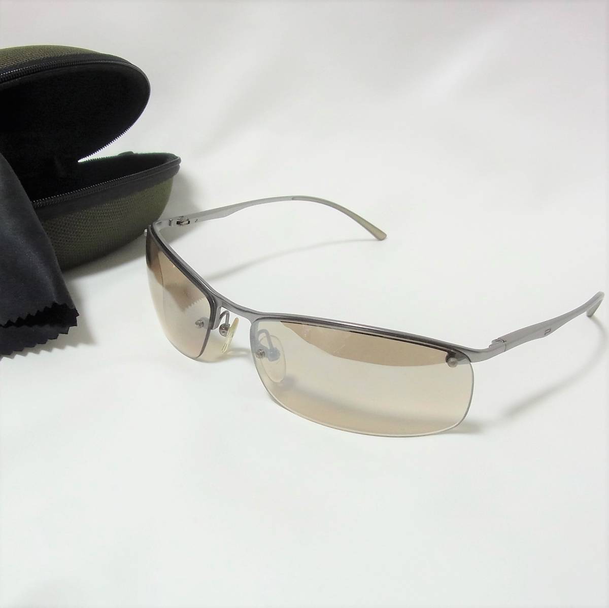 美品 POLICE ポリス S2933/col.581X サングラス◎ライトブラウン◎送料 