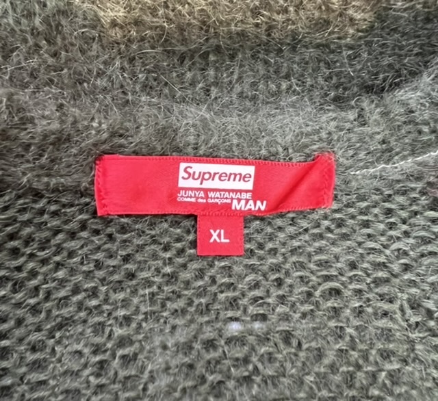 Supreme JUNYA WATANABE MAN Brushed Camo Sweater Olive size XL  