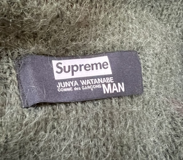 Supreme JUNYA WATANABE MAN Brushed Camo Sweater Olive size XL  