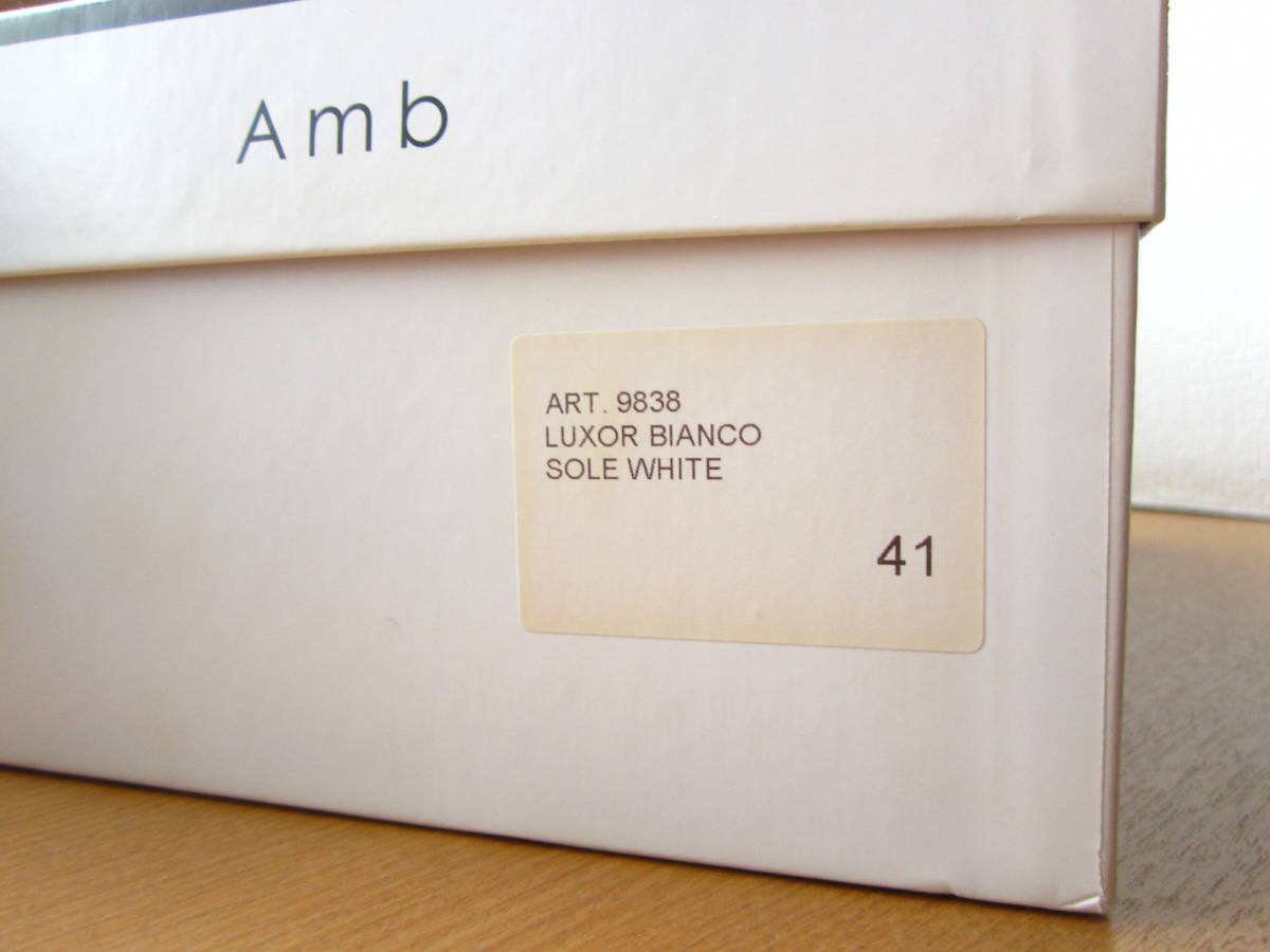 Amb《即決・送料無料》◇極美9838 LUXOR（WHITE／41）ホワイト 