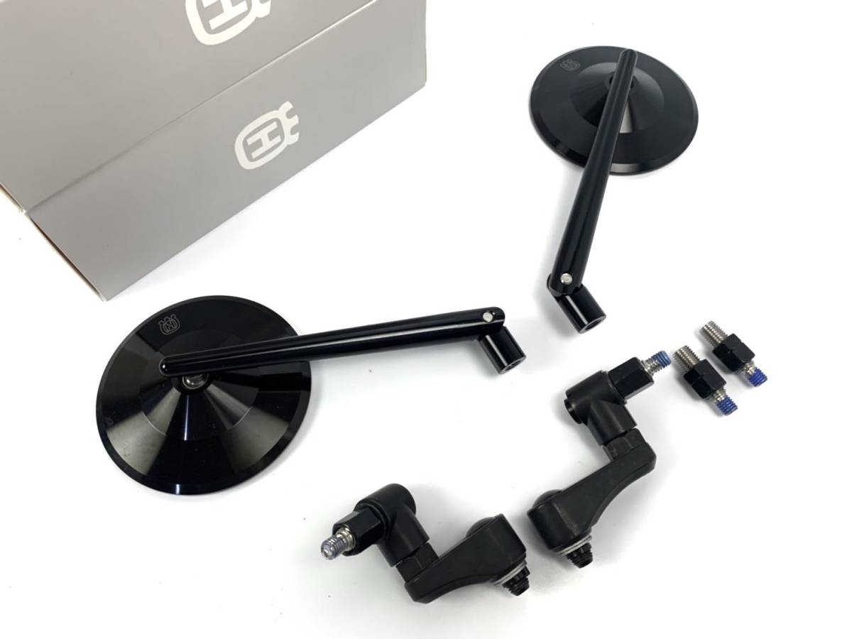 ハスクバーナ　純正オプションミラー　延長ステー付 ハスクバーナ 純正オプションミラー ヴィットピレン スヴァルトピレン