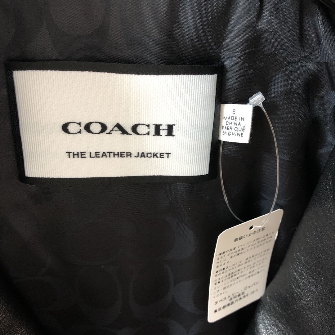 新品未使用 付属品完備 coach コーチ シープレザーテディジャケット 