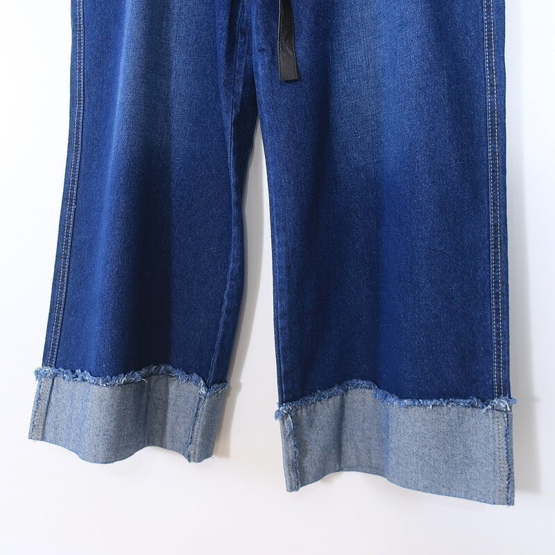 新品・4900円のタグ付】BACK＆FORTH☆ワイドパンツ デニム ジーンズ 