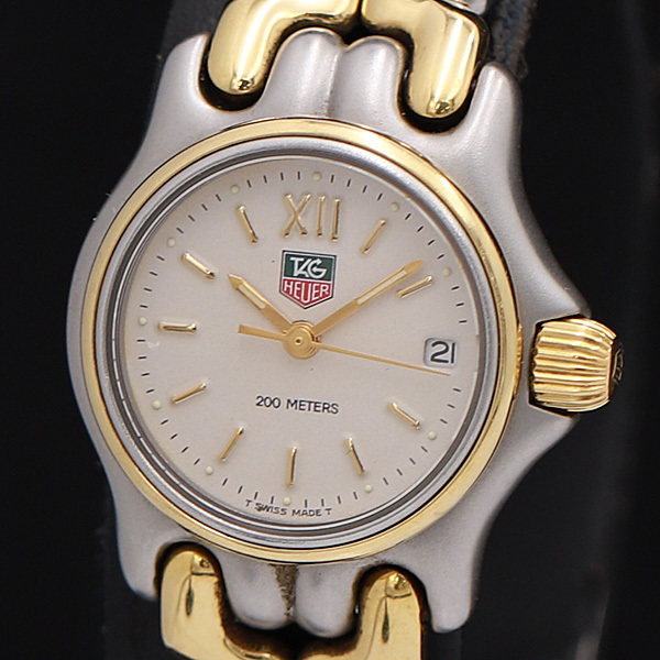 【1円スタート】【訳あり品】TAG HEUER タグホイヤー S05.008M プロフェッショナル GP×SS クオーツ レディース腕時計 560769 タグホイヤー S05.008M HEUER 0 1円☆稼働◎良品タグホイヤーS05.008M 直接取引無TAG