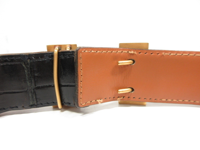 7hhヴィンテージ Hermes エルメス 長さ調節可能 P刻 クロコダイル ポロサス レザー コンスタンス ベルト メンズ ブラック 15ht1021 服飾小物 売買されたオークション情報 Yahooの商品情報をアーカイブ公開 オークファン Aucfan Com