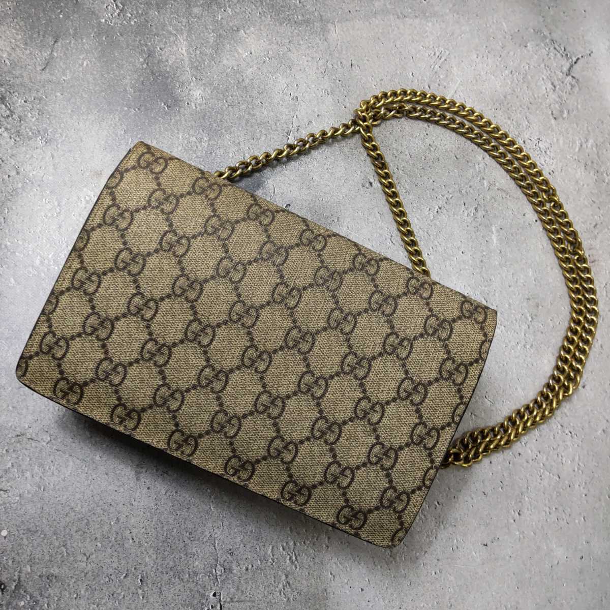 1円 未使用級 GUCCI グッチ チェリー GGスプリーム ショルダーバッグ 