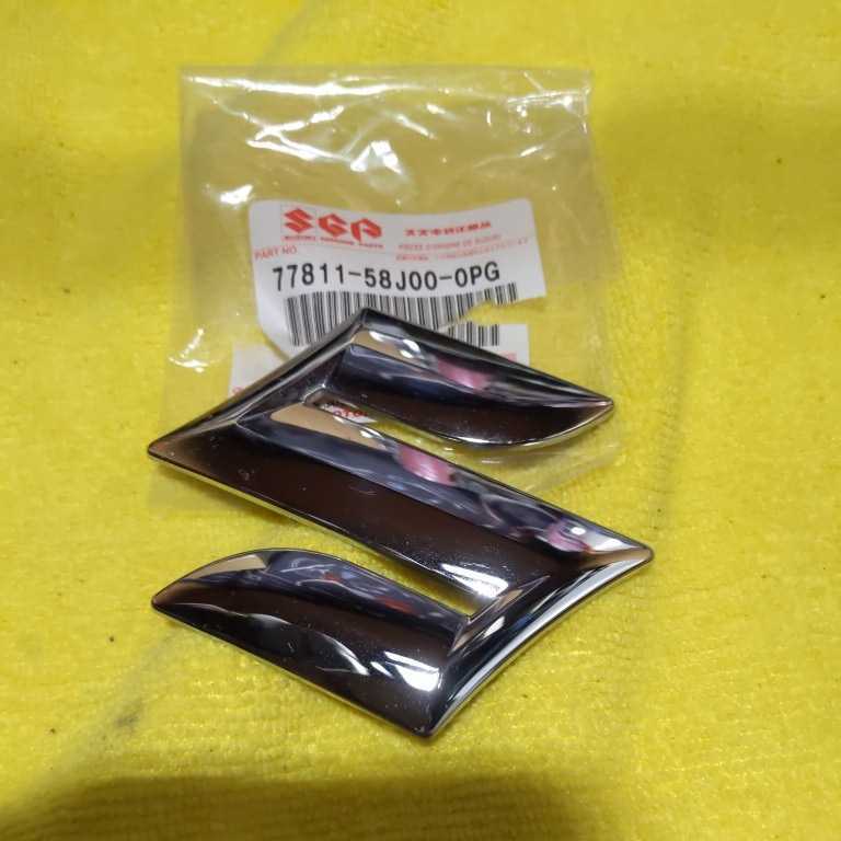 送料込み!スズキ純正リアゲートエンブレム!77811-58J00-0PG☆MK53S