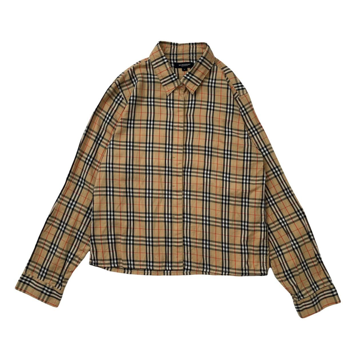 バーバリー ロンドン BURBERRY LONDON England シャツワンピース 七分 