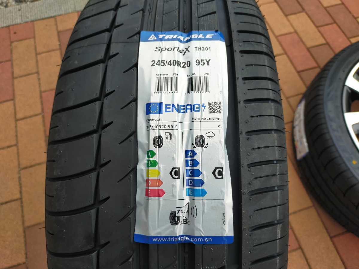 送料無料 245/40R20 2022年製 新品タイヤ レクサスRX 20インチ 純正 