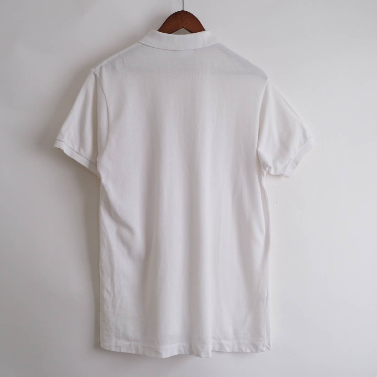 フランス製【 CHEMISE LACOSTE 】ラコステ ビンテージ ポロシャツ 半袖シャツ / ホワイト 白 / 4 / フレラコ ヨーロッパ 古着 LACOSTE フランス製 CHEMISE Polo 紫 長袖