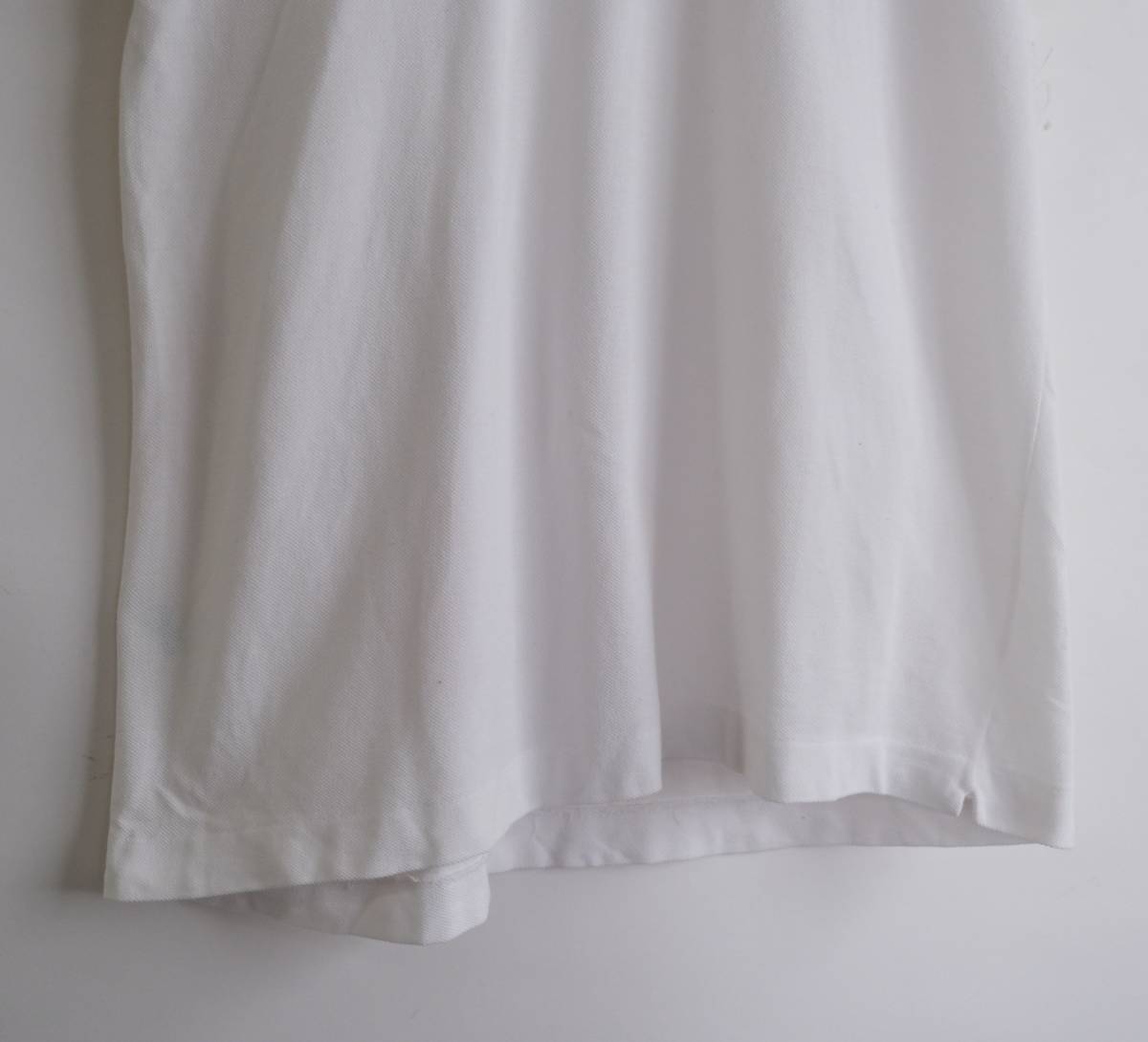 フランス製【 CHEMISE LACOSTE 】ラコステ ビンテージ ポロシャツ 半袖シャツ / ホワイト 白 / 4 / フレラコ ヨーロッパ 古着 LACOSTE フランス製 CHEMISE Polo 紫 長袖